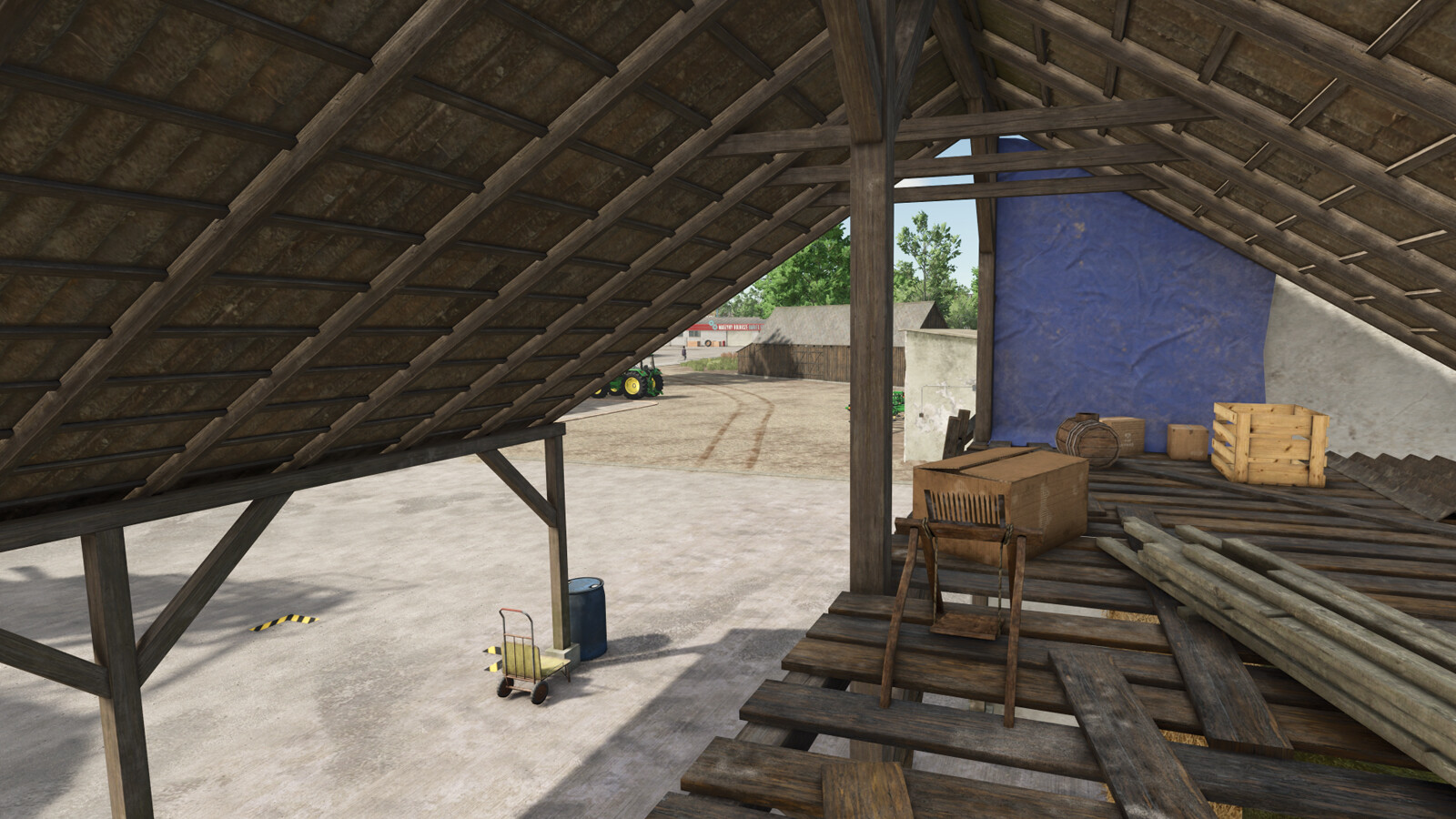 Old Shed With Bale Storage