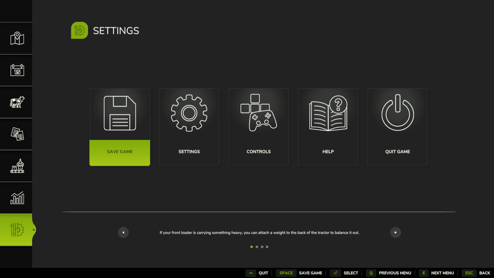 Menu Scroll Memory