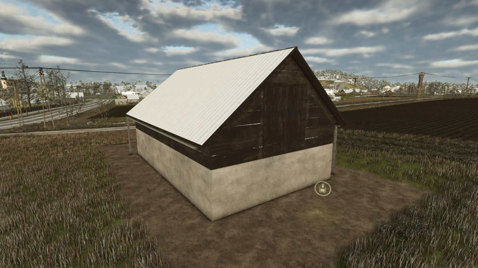 Old Hayloft And Grain Storage