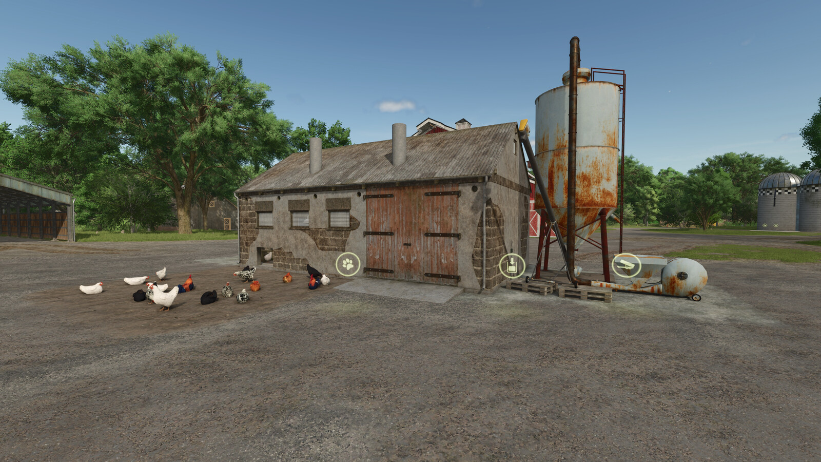 Little Old Henhouse With Silo