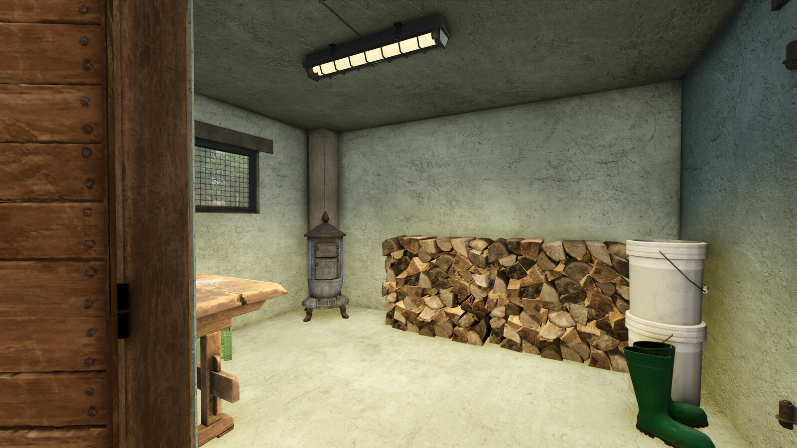 Little Old Henhouse With Silo