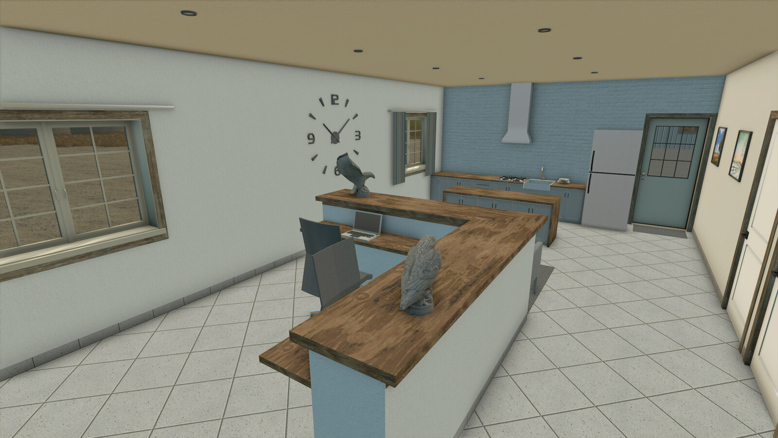American Shop With Office