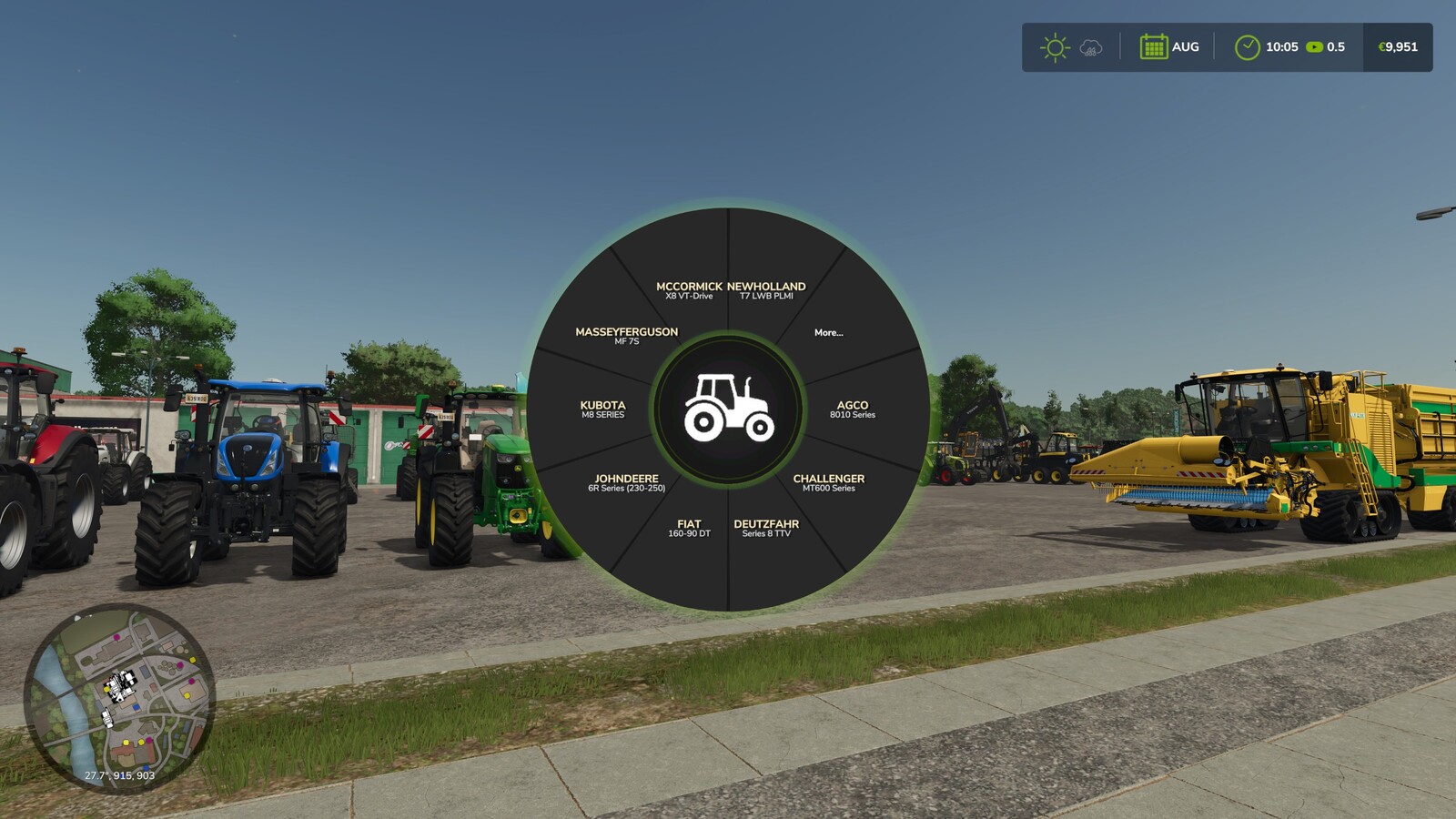 Machinery Pie Menu
