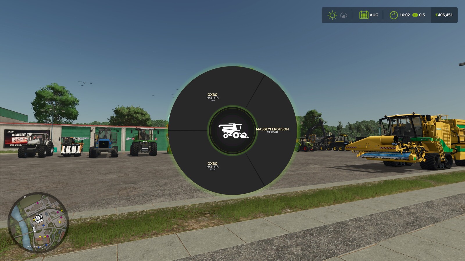 Machinery Pie Menu