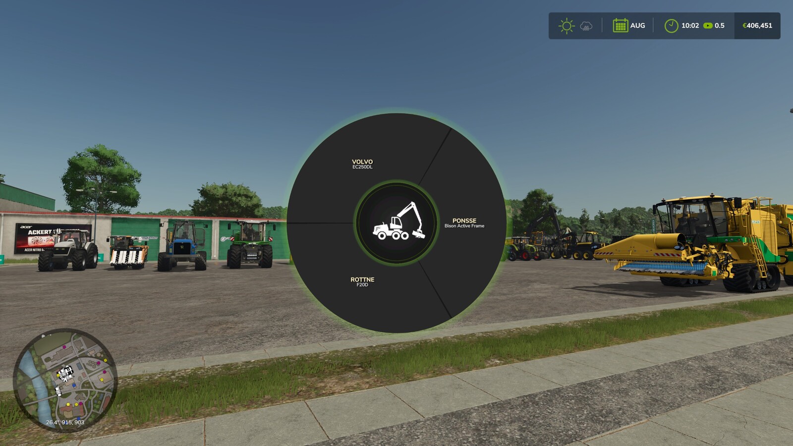 Machinery Pie Menu