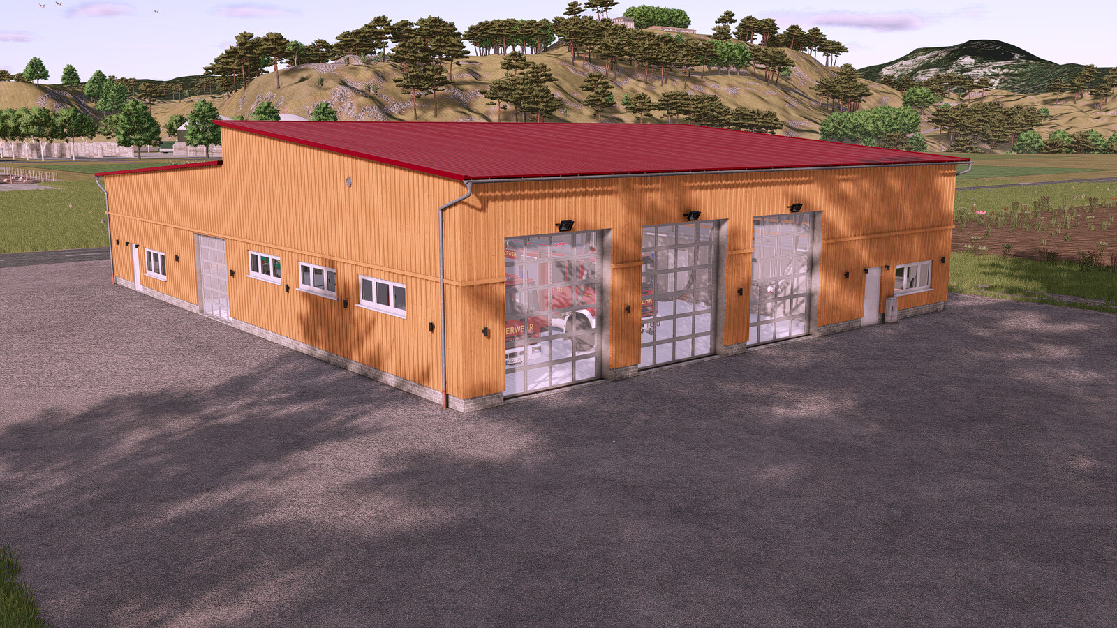 Modern German Village Fire Station