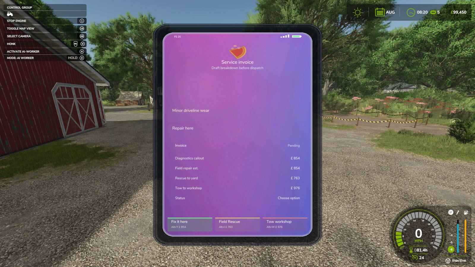 Realistic Vehicle Service