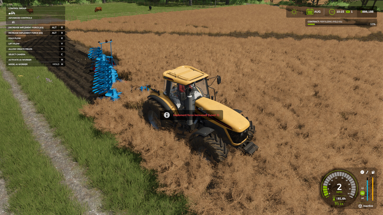 Dynamic Implement Force