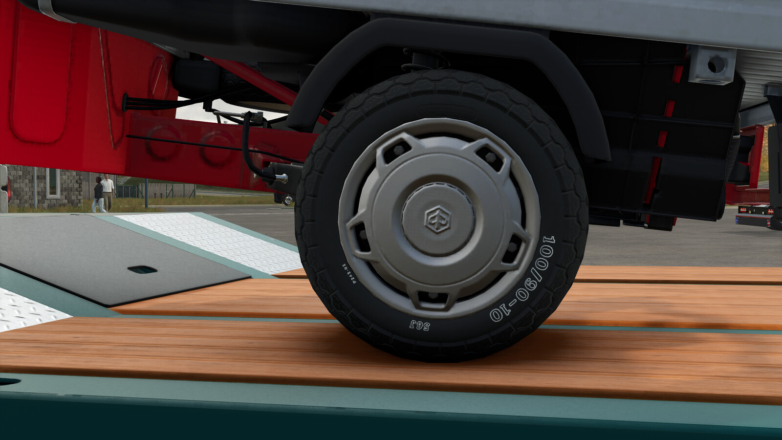 Piaggio Ape Tires With Letters (Prefab*)