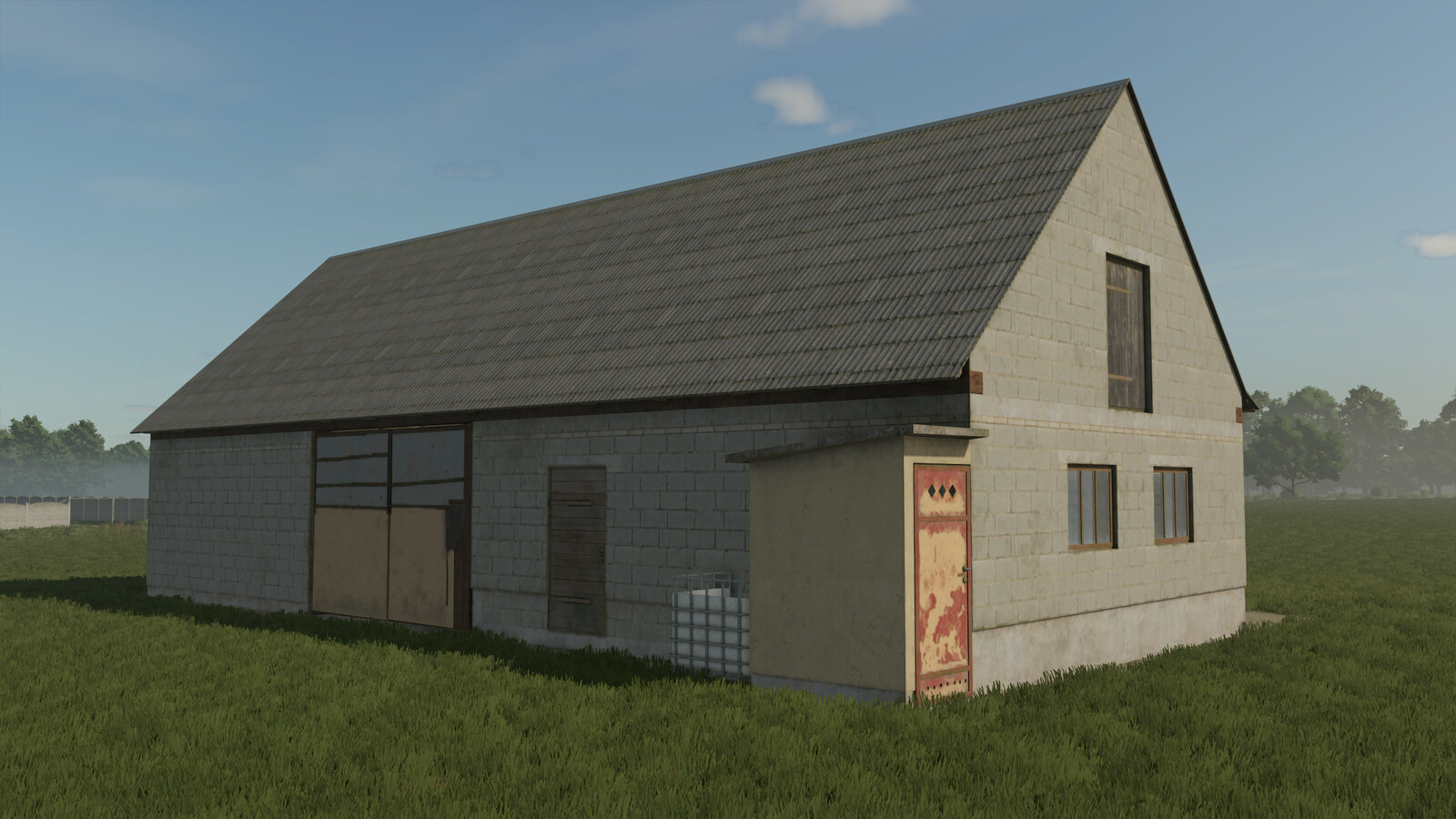 Barn With Chicken Coop