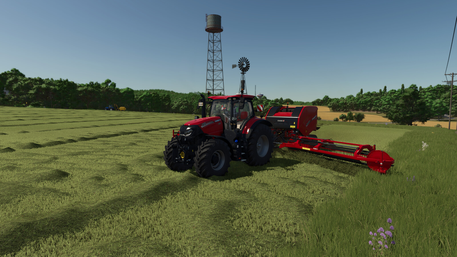 Round Balers Pack With Windrower