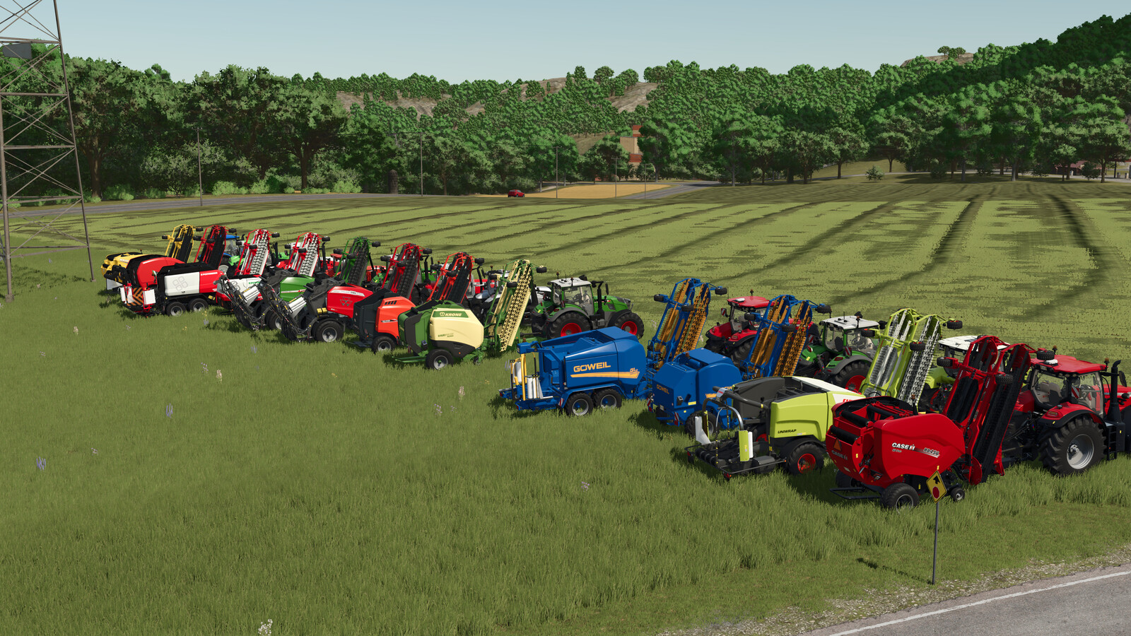 Round Balers Pack With Windrower
