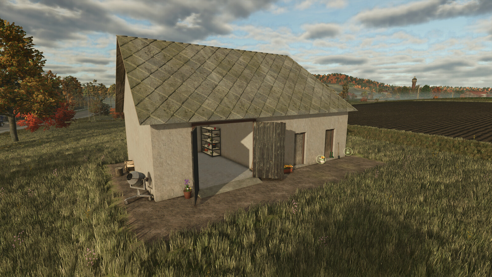 Small Garage With Root Crop Storage