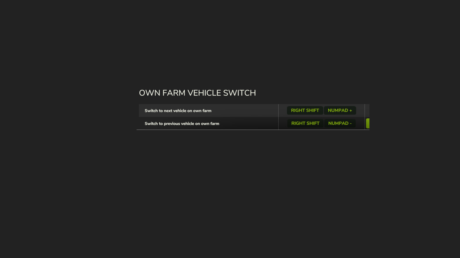 Own Farm Vehicle Switch