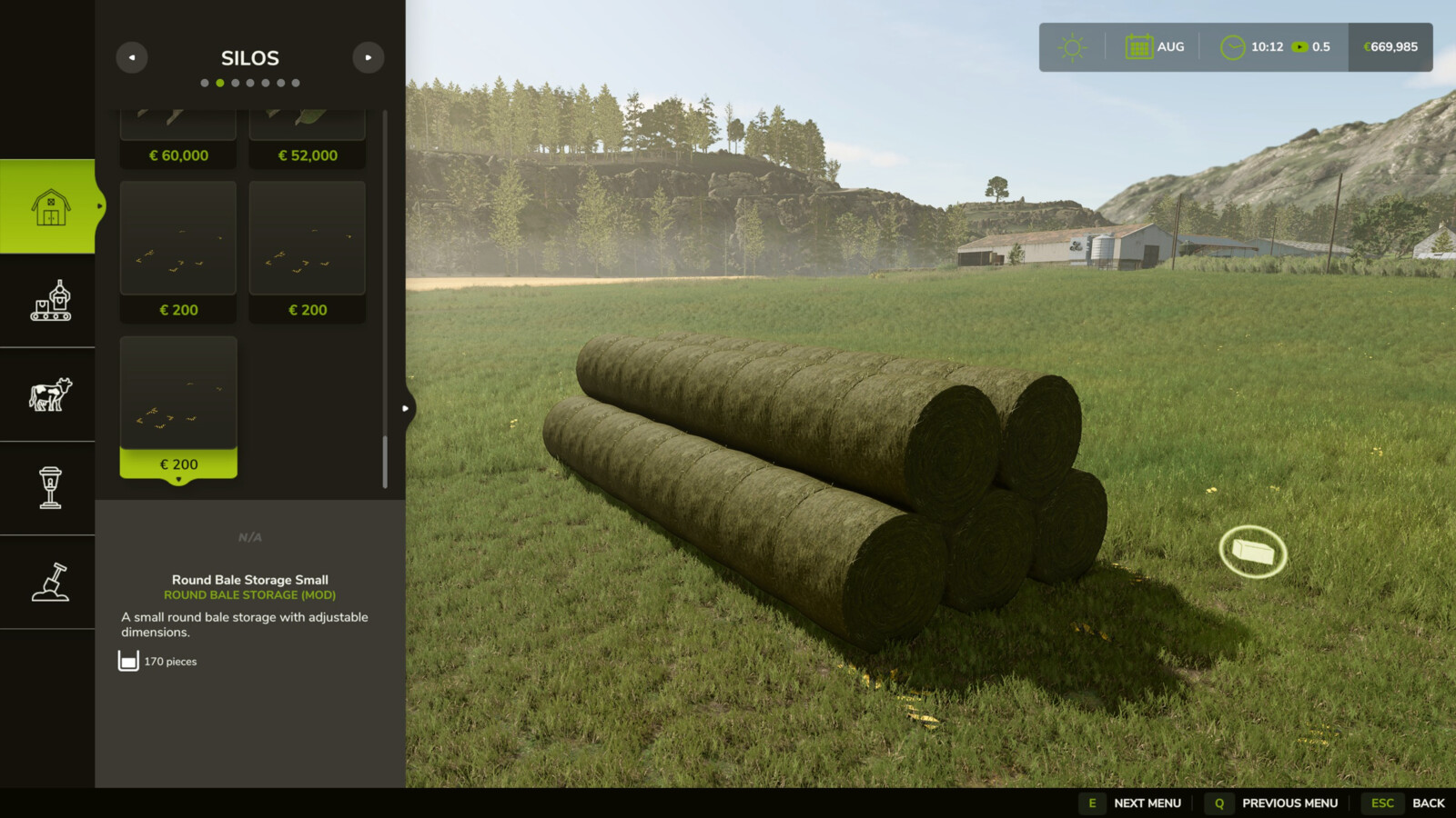 Round Bale Storage