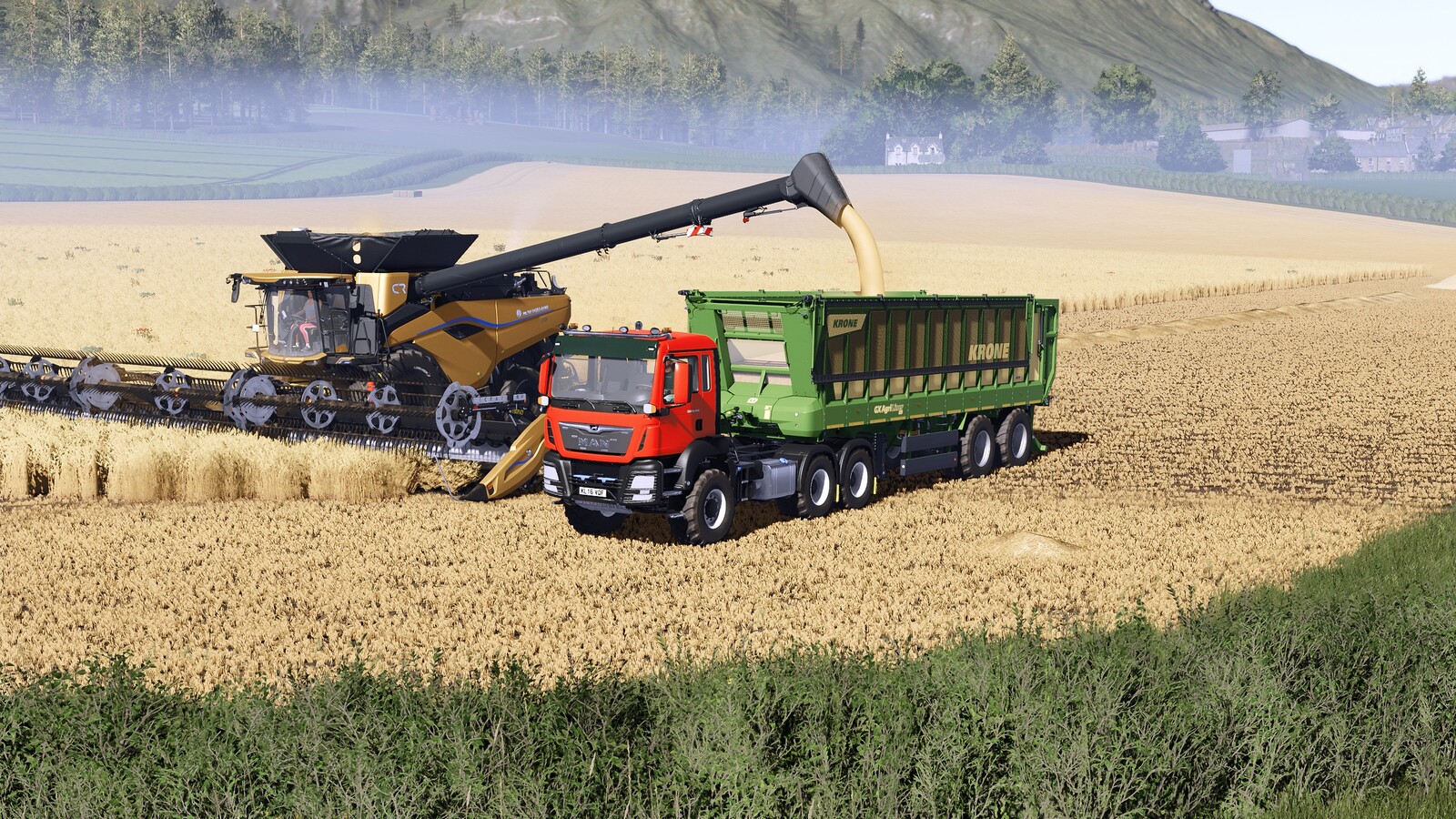 MAN TGS Fliegl Bale Platform