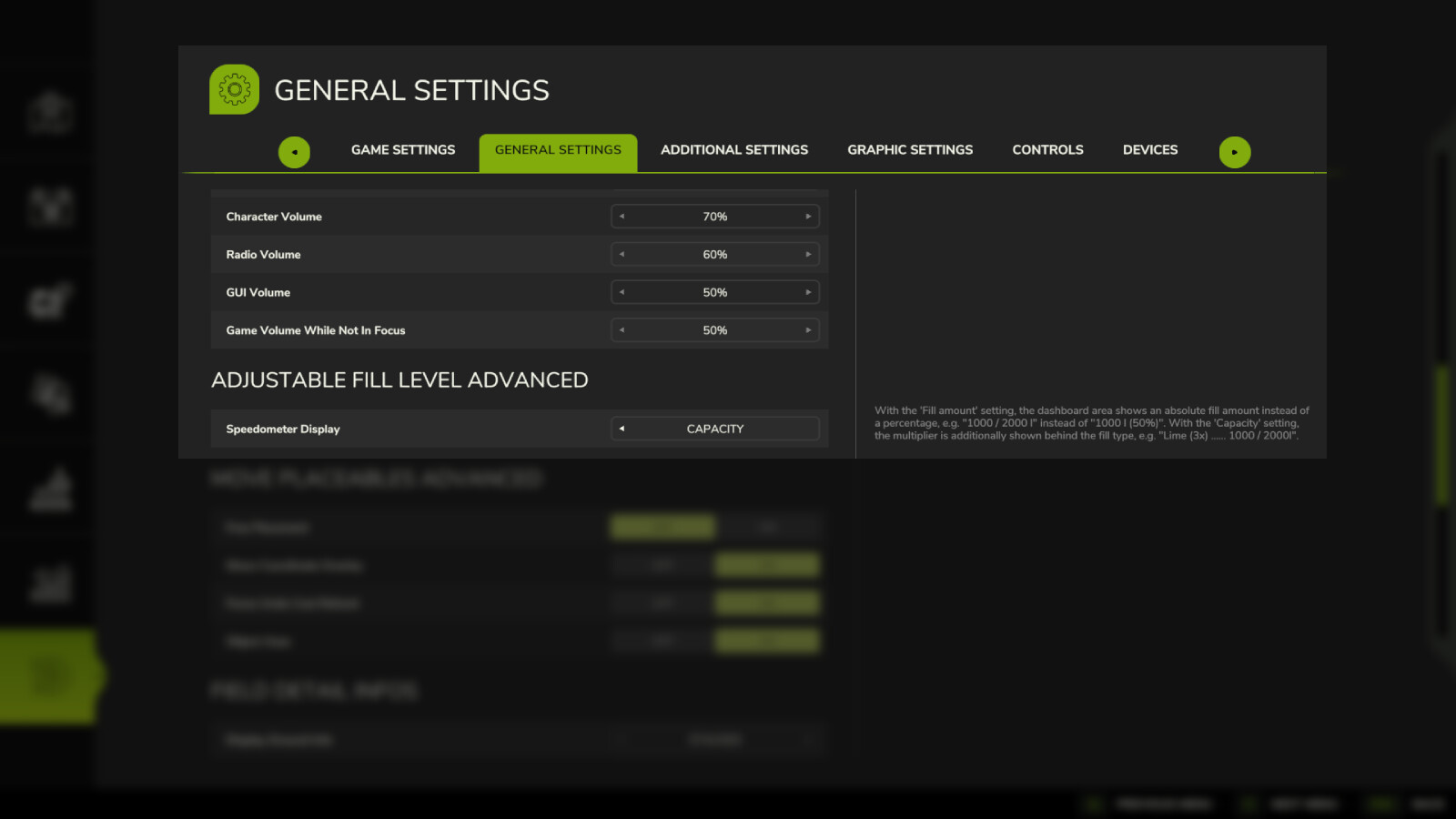 Adjustable Fill Level Advanced