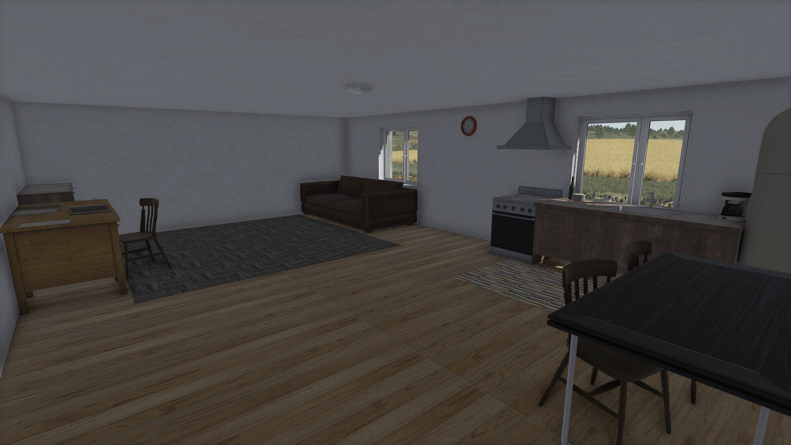 Cowbarn With Loft And Brake Room