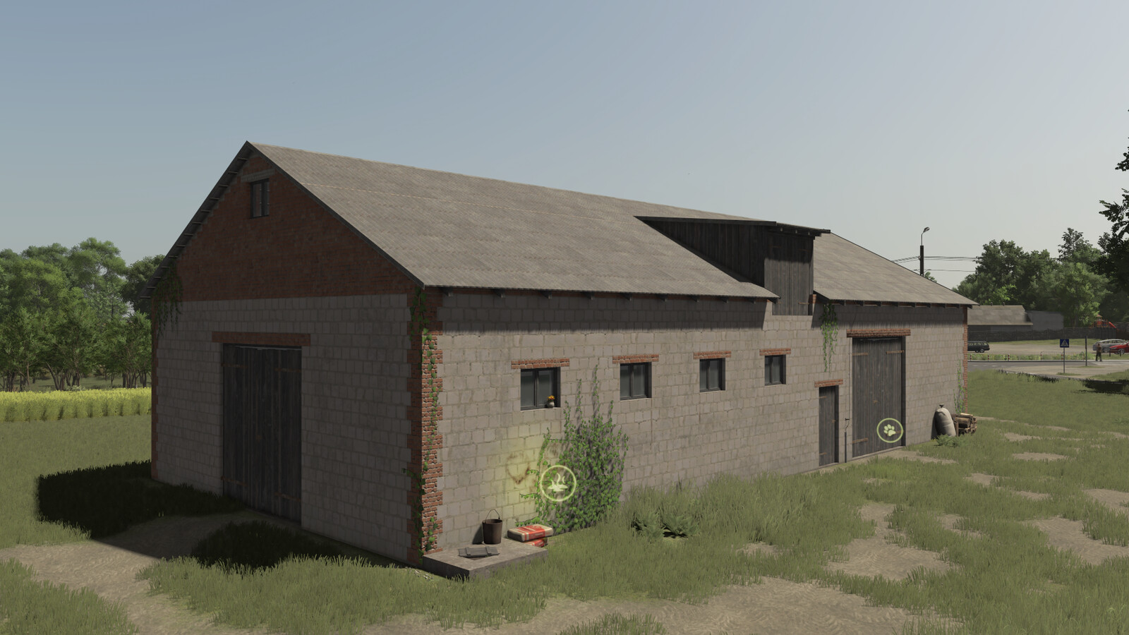 Polish Cowshed With Pasture