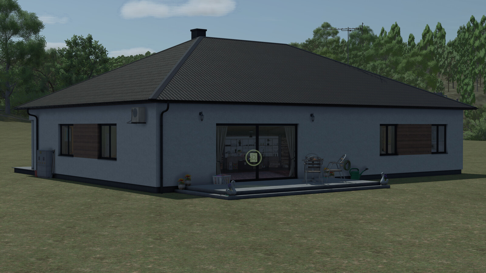 Pack Of Two Modern Farmhouses