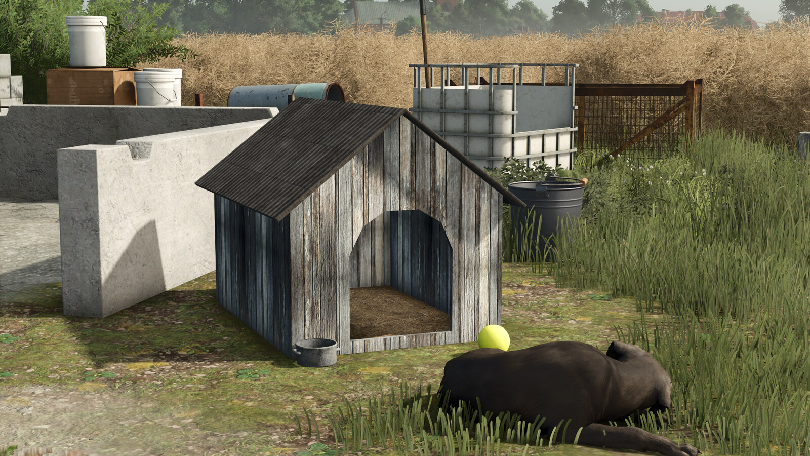Pack Of Old Dog Houses