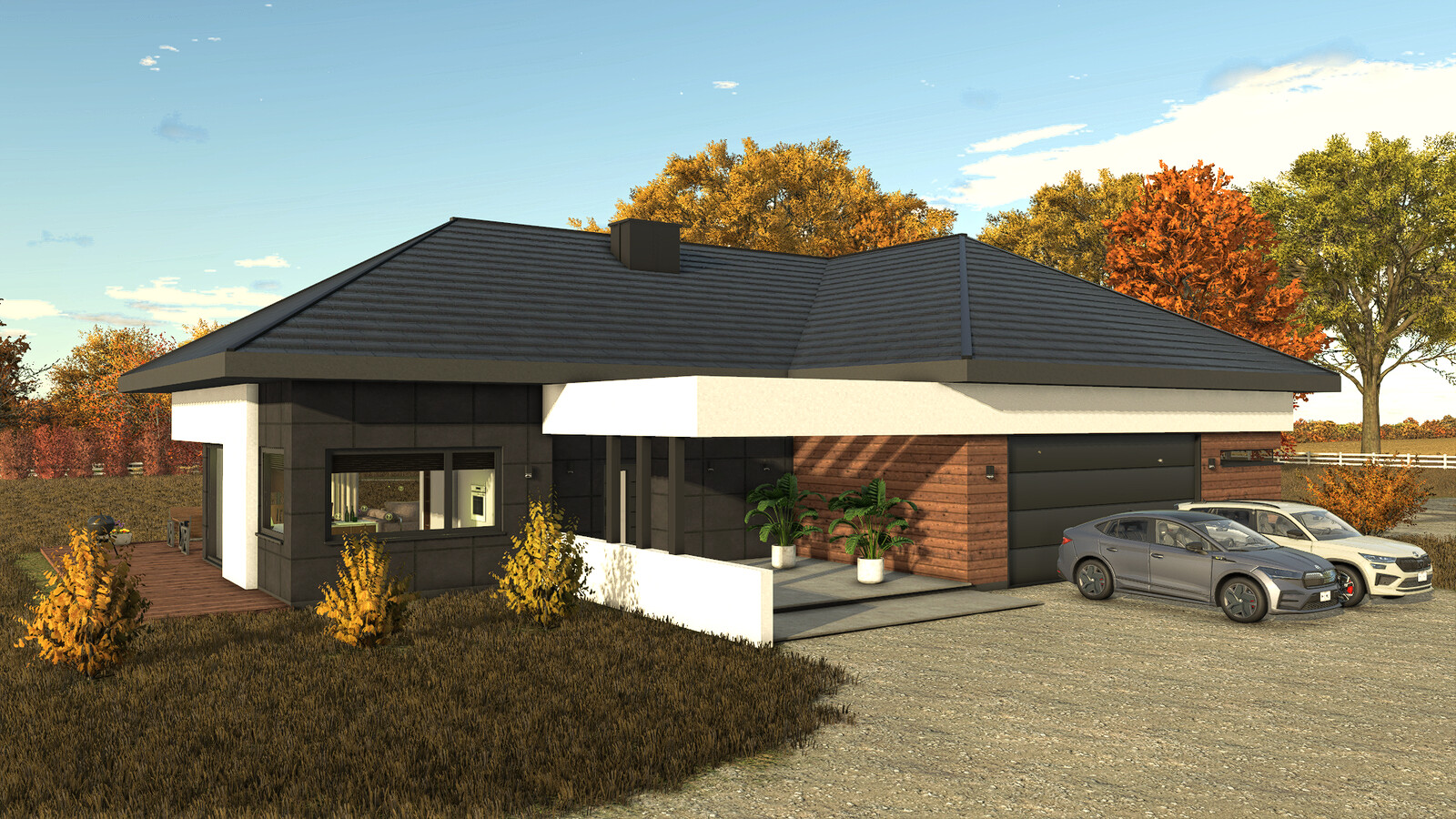 Modern House With Garage
