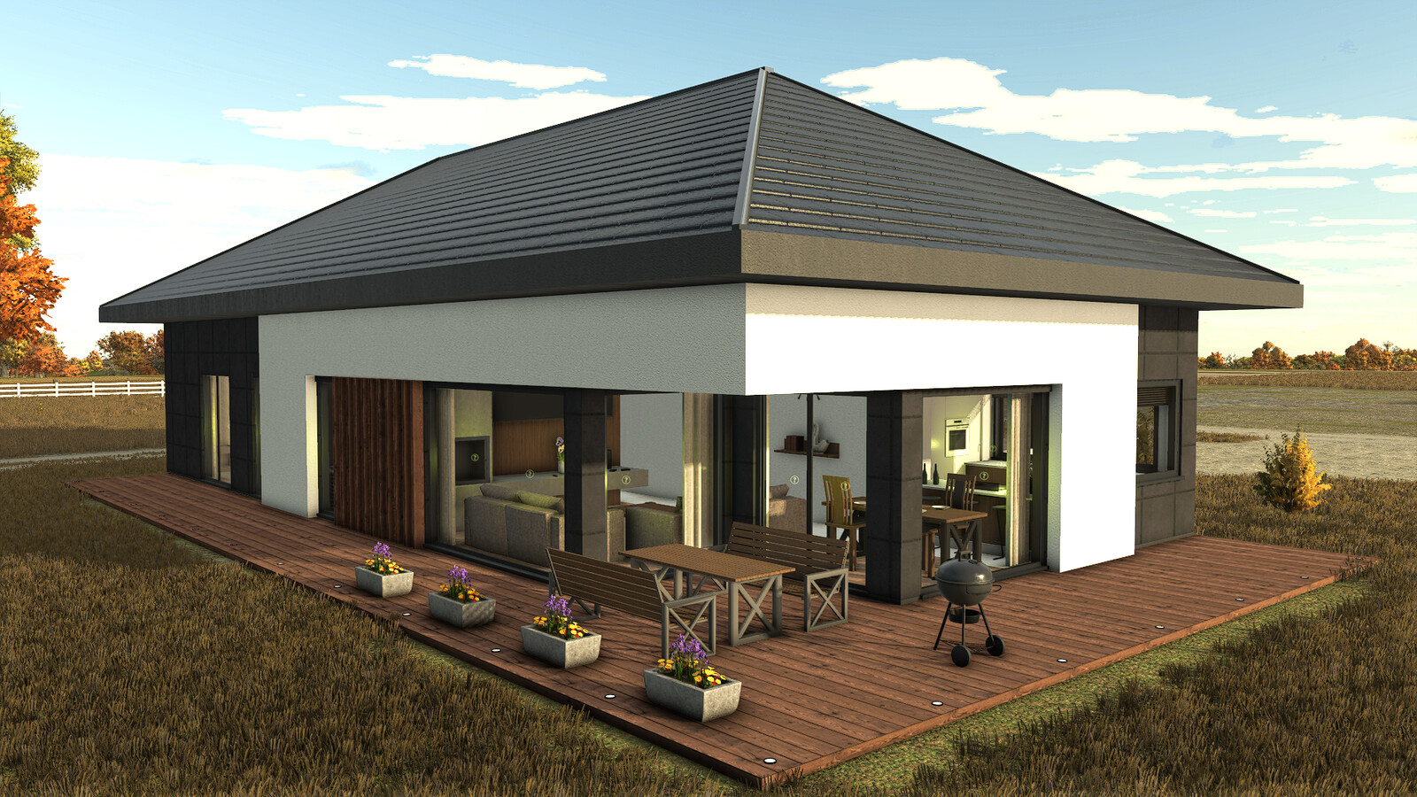 Modern House With Garage