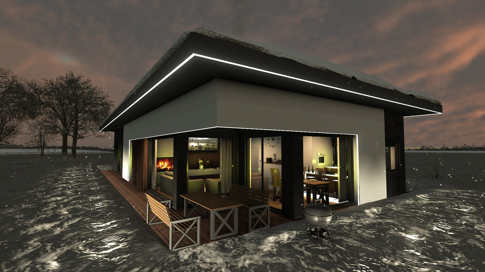 Modern House With Garage
