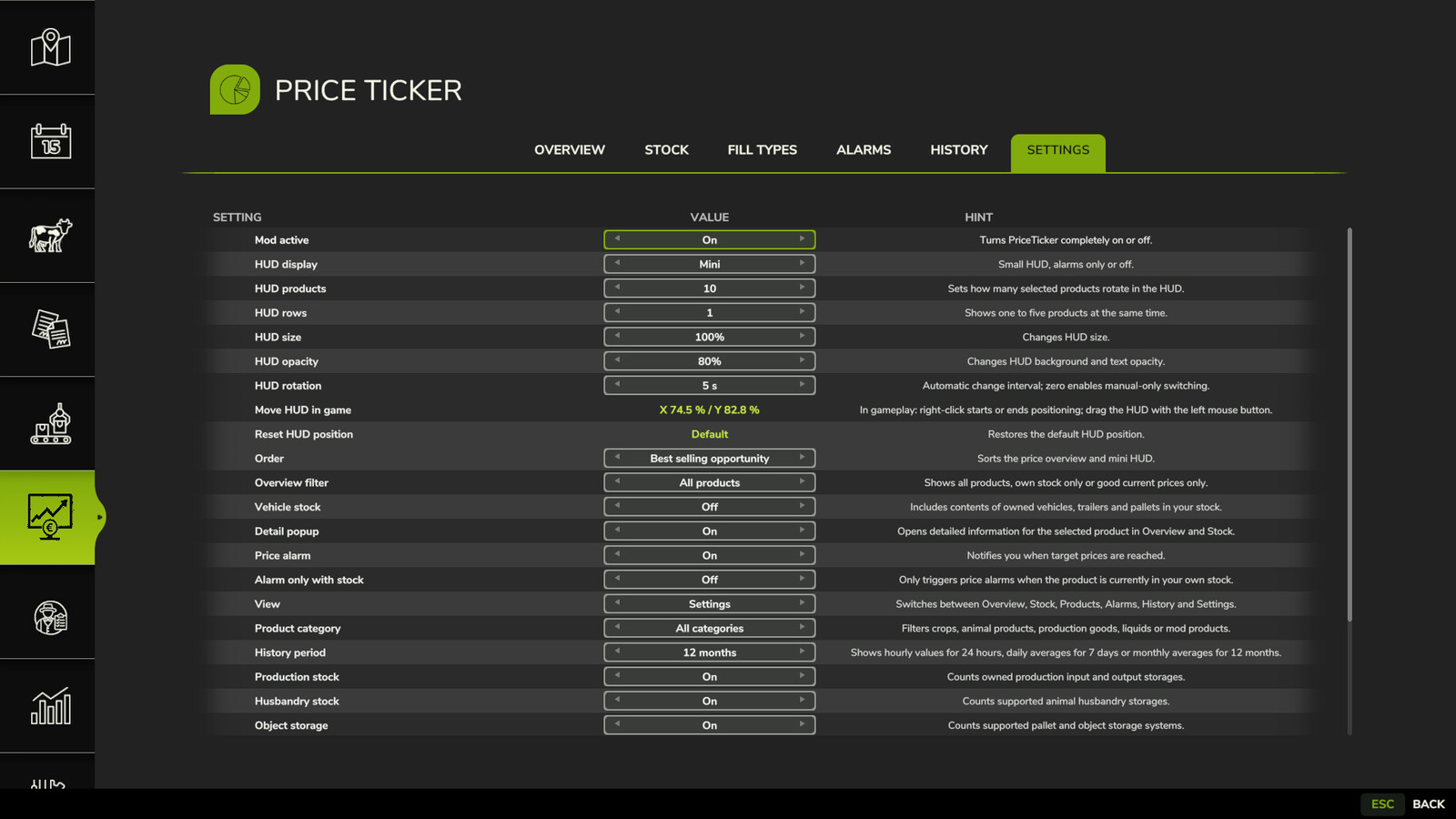 Market Price Helper