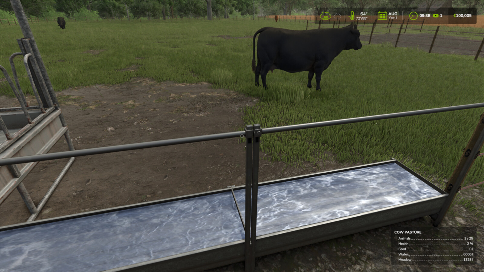 Rain Fills Water Troughs