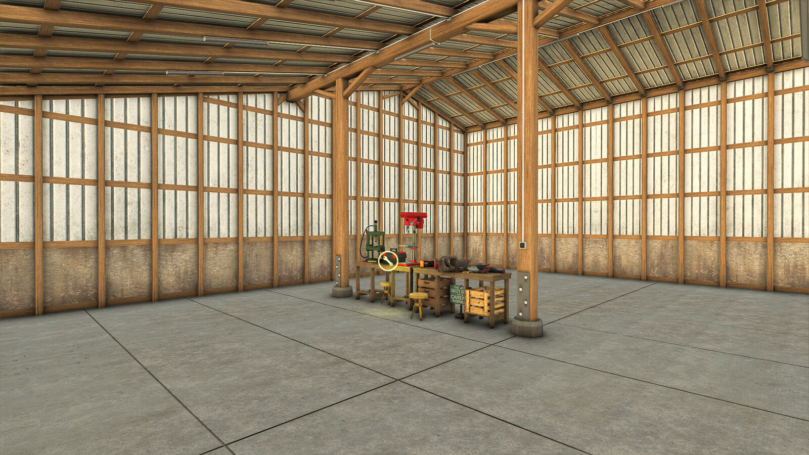 Old Garage With Workshop