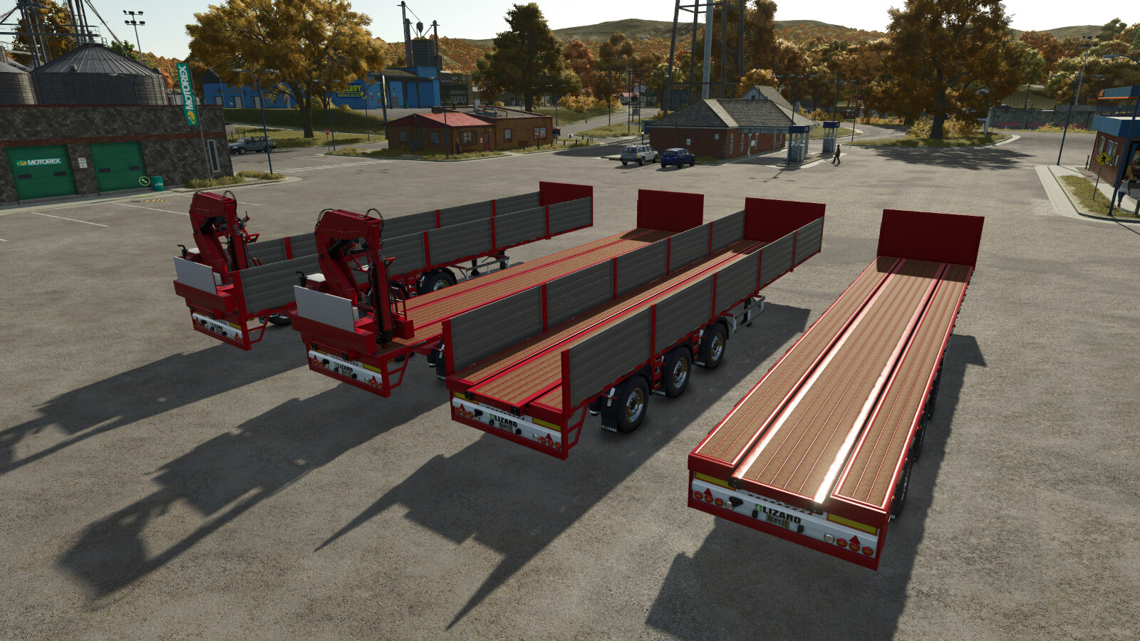 Platform Trailer With Crane