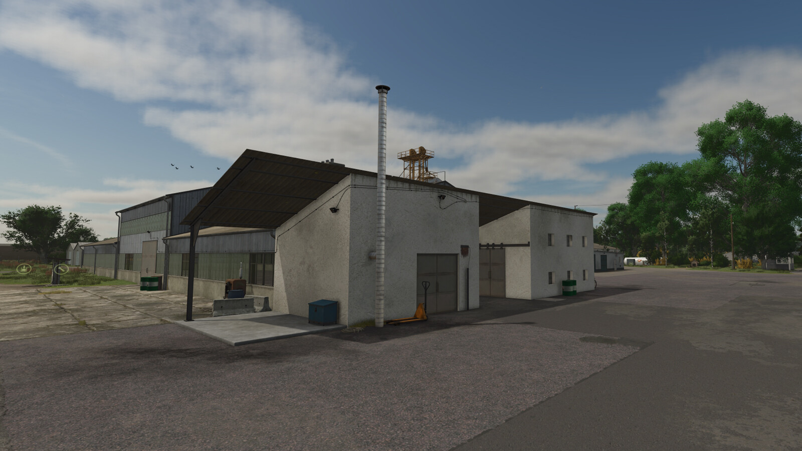 Garage With Workshop And Shelving System