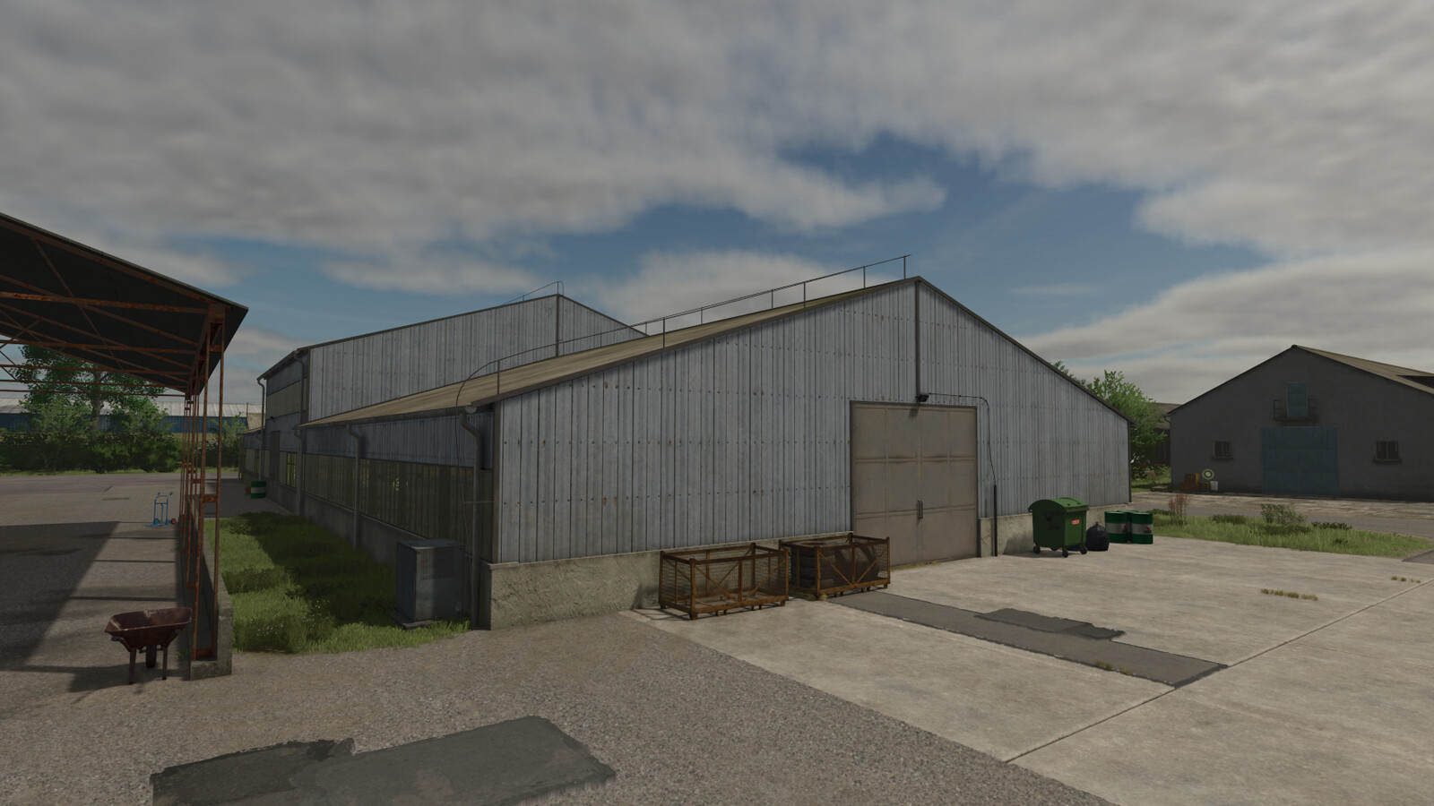 Garage With Workshop And Shelving System