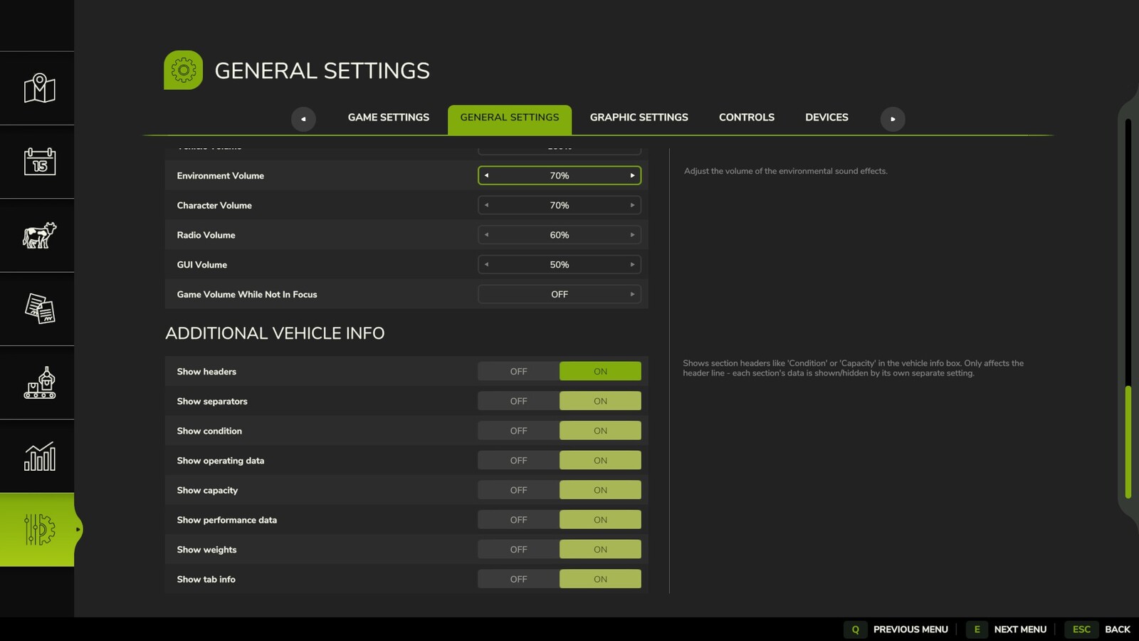 Additional Vehicle Info