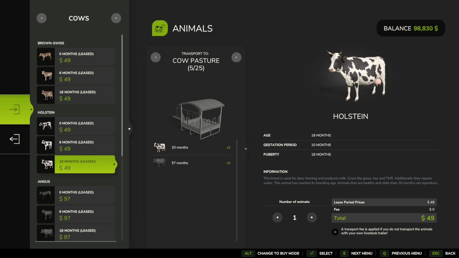 Lease Livestock