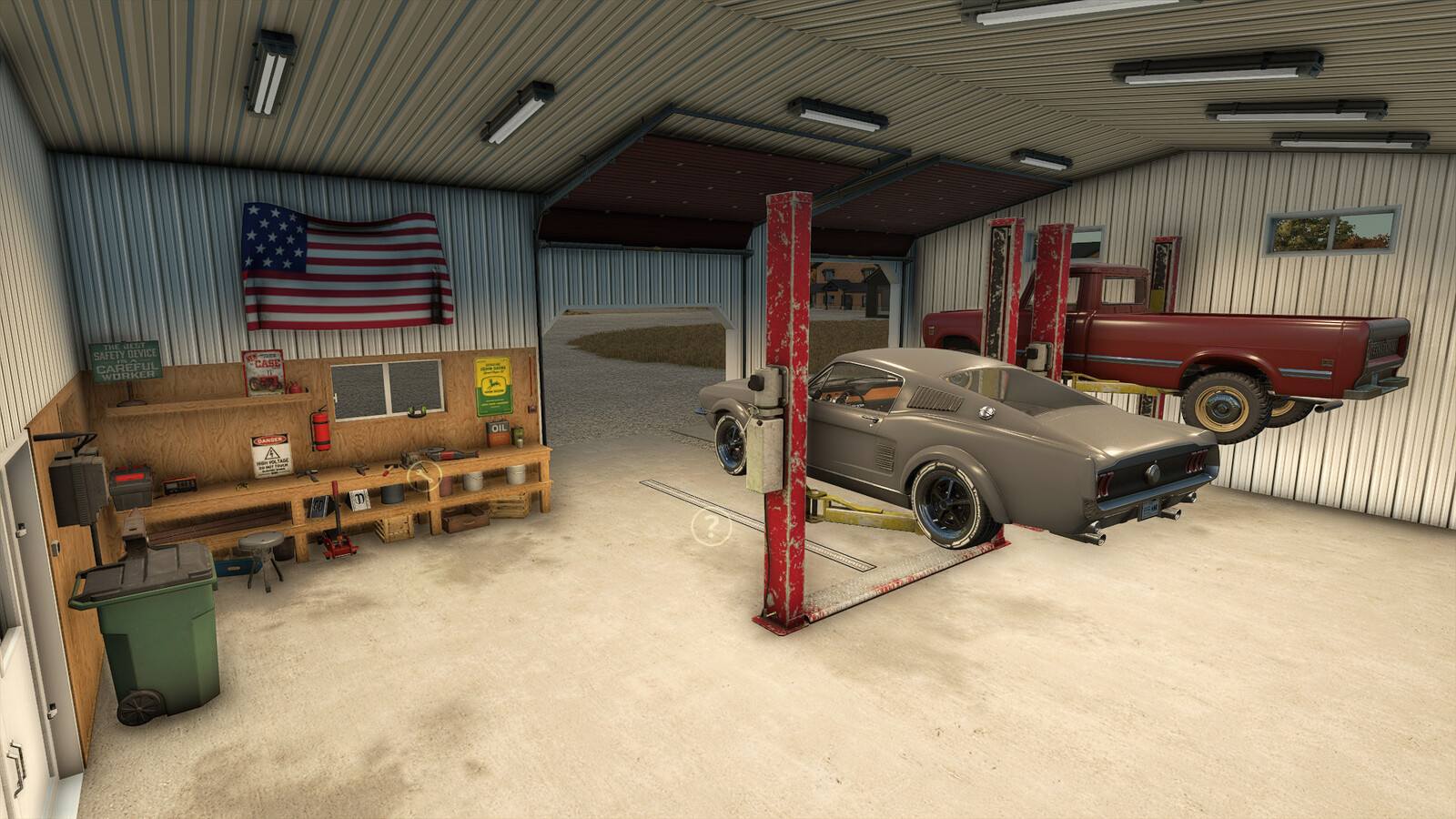 Workshop With Post Lifts