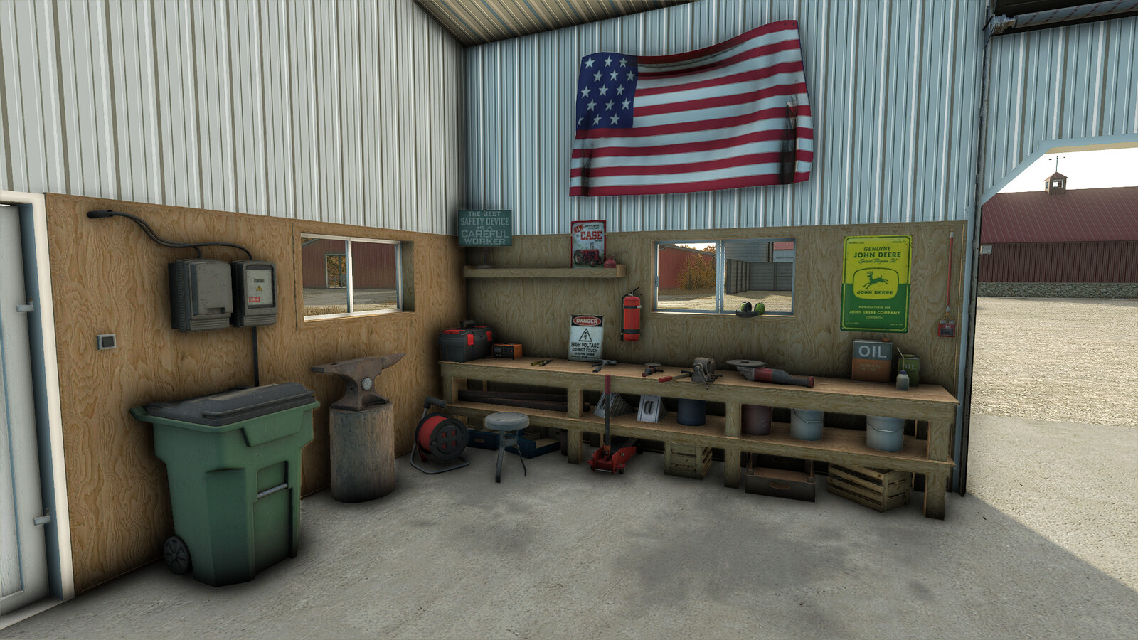Workshop With Post Lifts