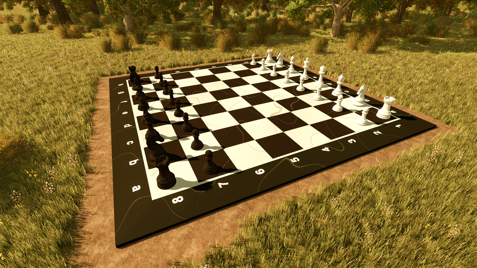 Playable Garden Chess Set