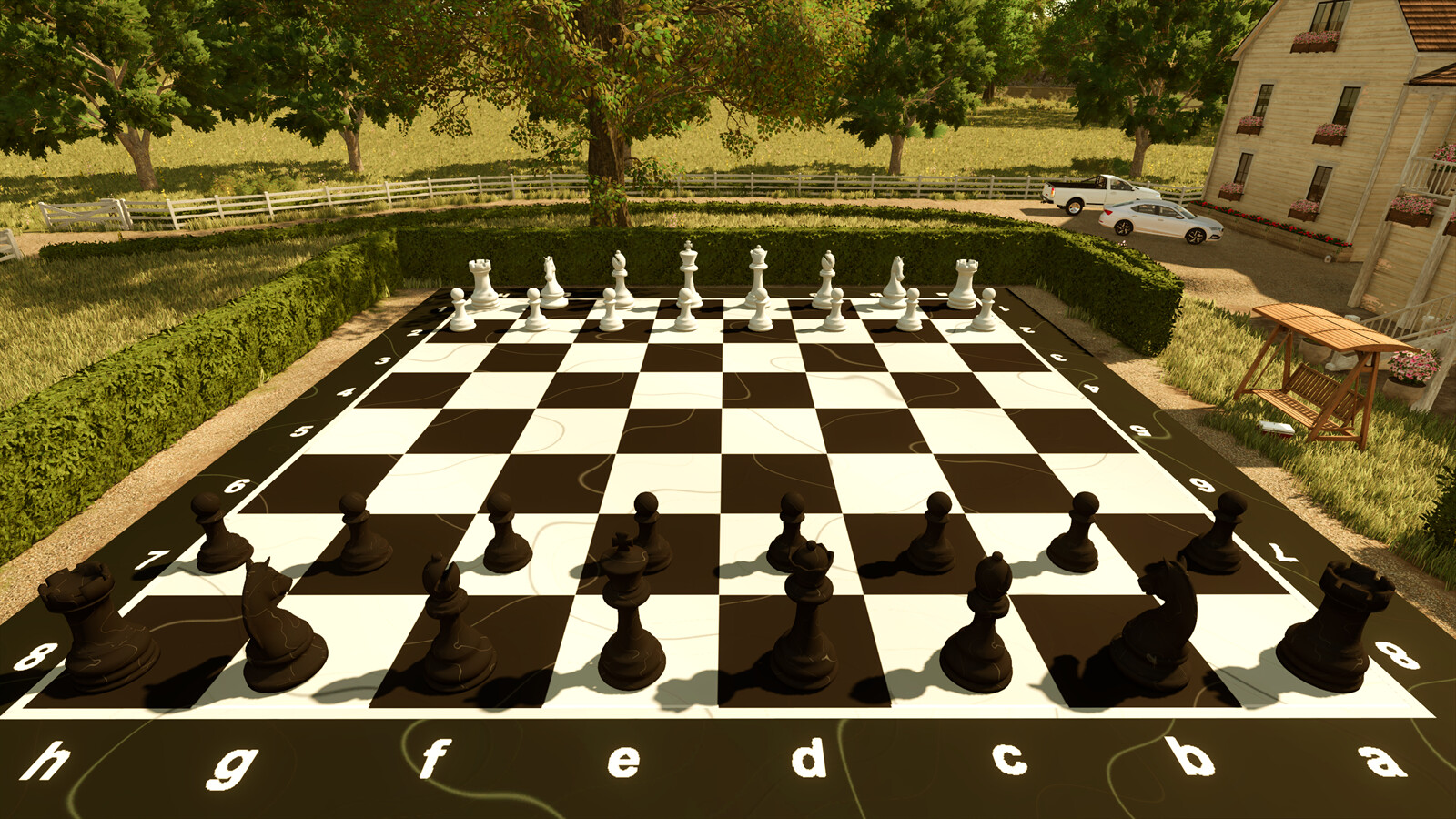 Playable Garden Chess Set