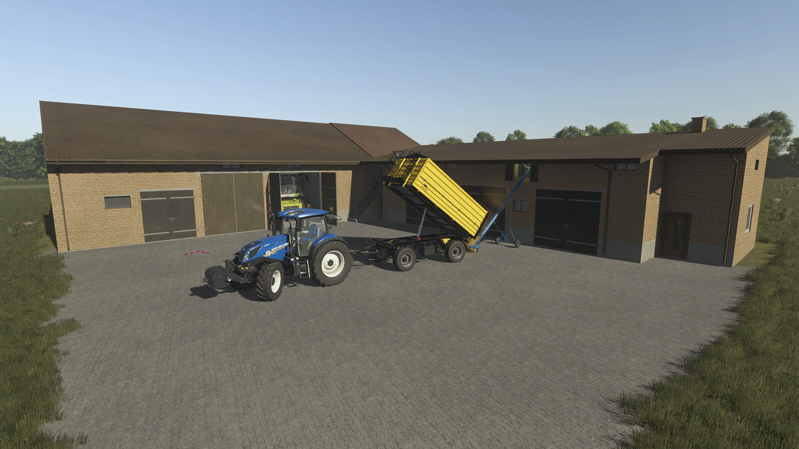 Polish Pigsty With Barn