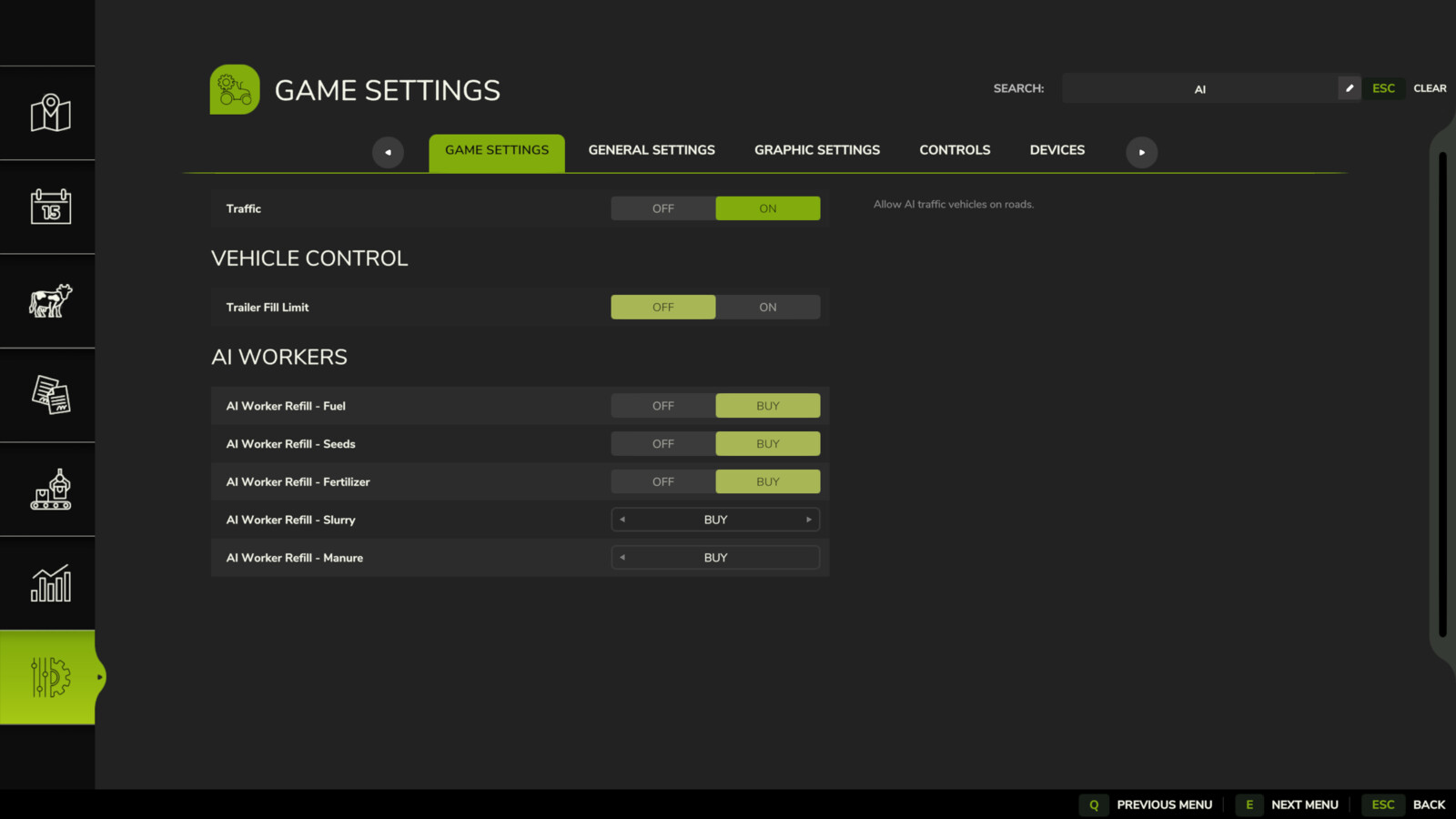 Settings Search