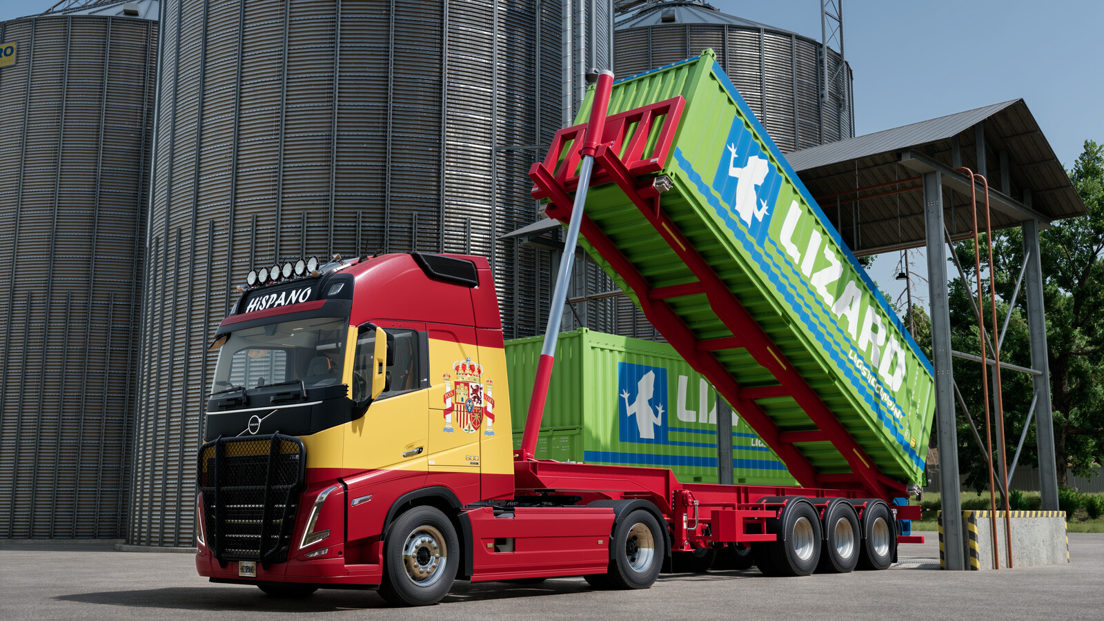Fliegl Tipping Container Trailer
