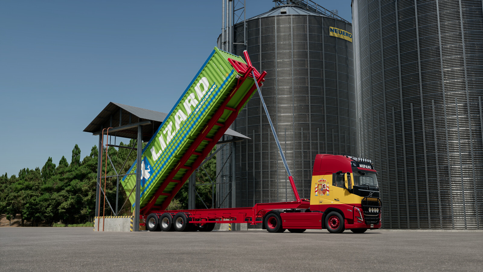 Fliegl Tipping Container Trailer