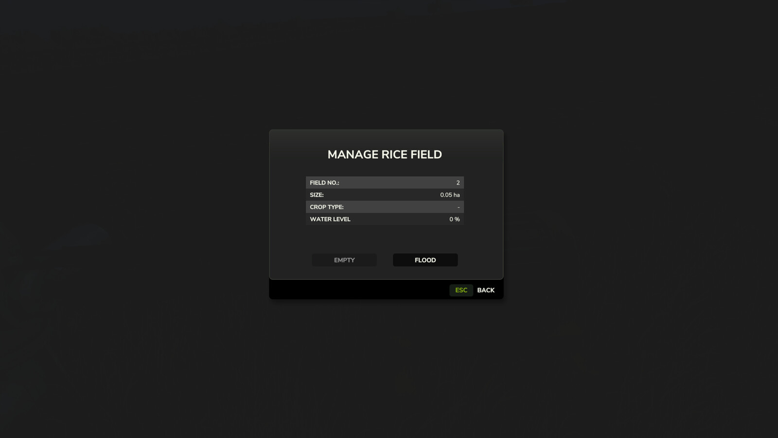Manual Field Flooding - Farming Simulator 25 Mod